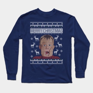 Home Alone Kevin Christmas Knit Long Sleeve T-Shirt